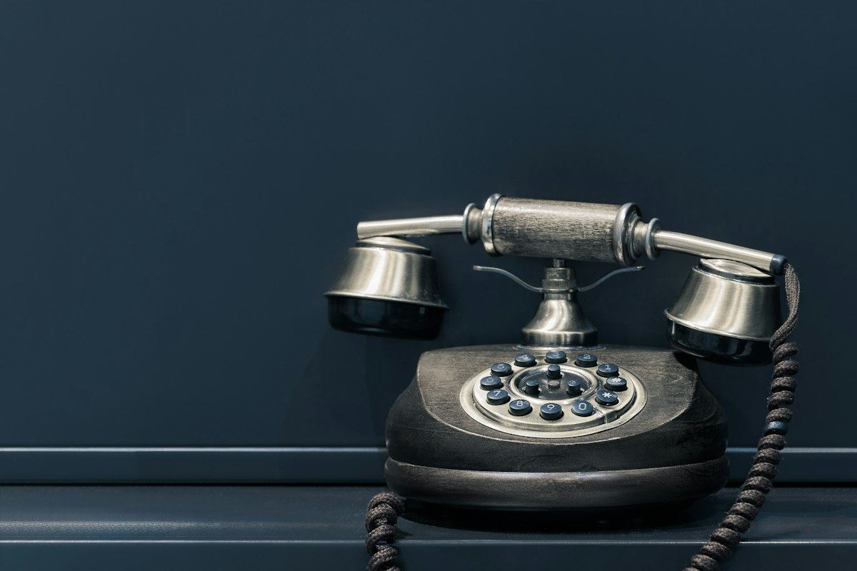 Telefono vintage simbolo della nostra storia